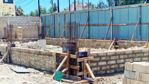 Walls for the Mock-Up Room are Up!