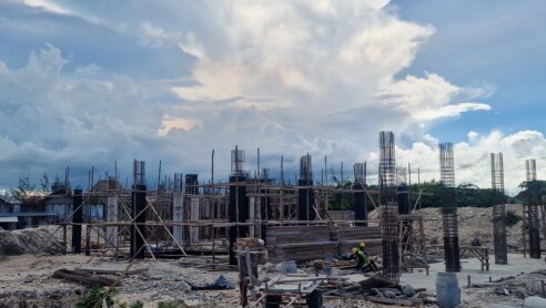 Foundations Complete, Columns Rising