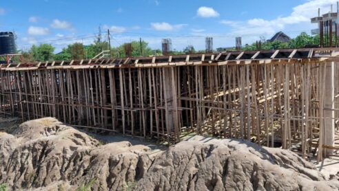 Advanced structural works are in progress.
